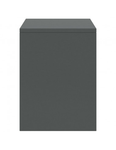 Comodini 2 pz Grigio Scuro 35x30x40 cm in Pino Massello