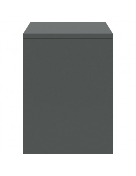 Comodini 2 pz Grigio Scuro 35x30x40 cm in Pino Massello