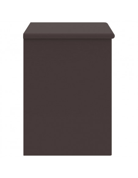 Comodino Marrone Scuro 35x30x40 cm in Legno Massello di Pino