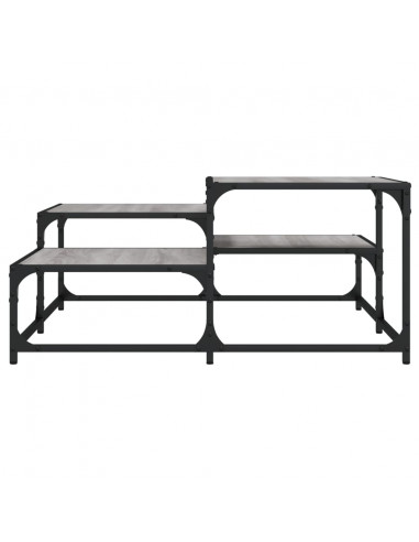 Tavolino Salotto Grigio Sonoma 87,5x87,5x40cm Legno Multistrato