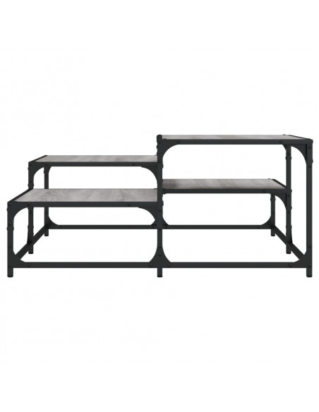 Tavolino Salotto Grigio Sonoma 87,5x87,5x40cm Legno Multistrato