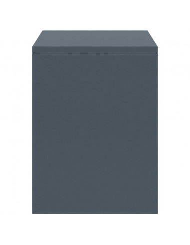 Comodino Grigio Chiaro 35x30x40 cm in Legno Massello di Pino