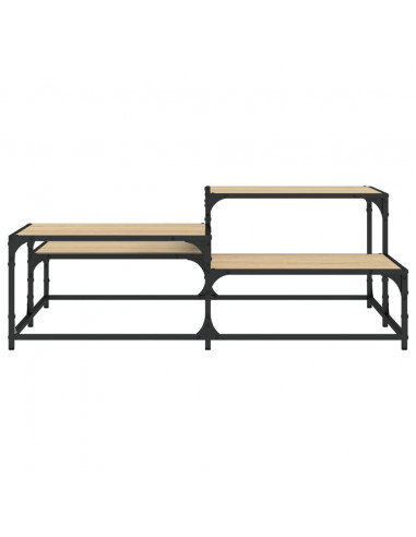 Tavolino Salotto Rovere Sonoma 107x107x40 cm Legno Multistrato