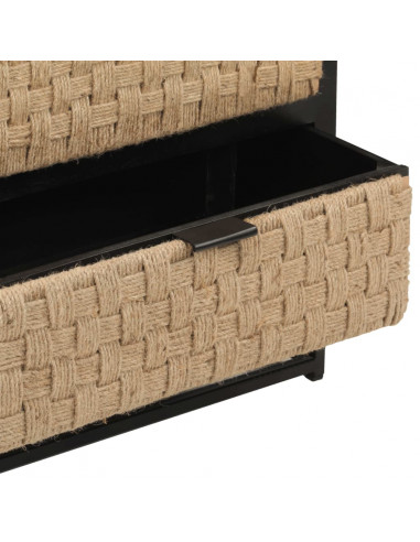 Comodino 40x30x50 cm in Legno Massello di Mango