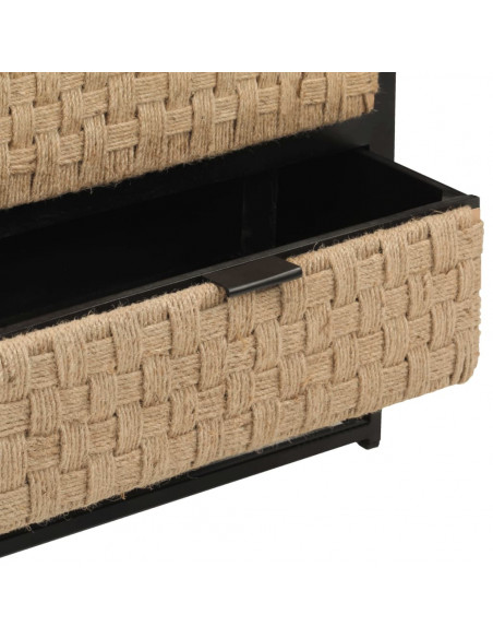 Comodino 40x30x50 cm in Legno Massello di Mango