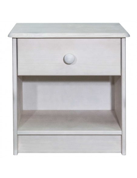 Comodino 41x30x42 cm in Legno Massello di Pino