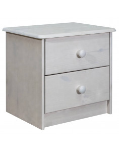 Comodino 43x34x40 cm in Legno Massello di Pino 2