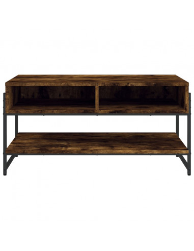 Tavolino da Salotto Rovere Fumo 90x50x45cm in Legno Multistrato