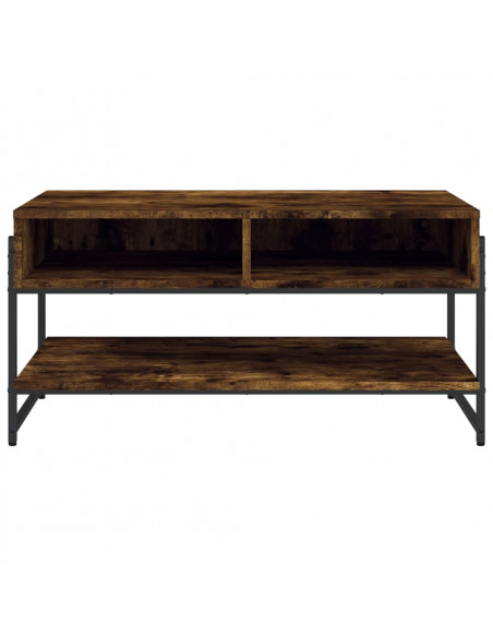 Tavolino da Salotto Rovere Fumo 90x50x45cm in Legno Multistrato