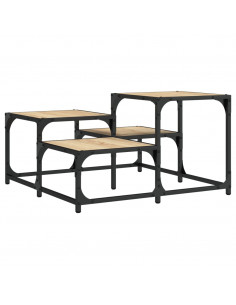 Tavolino da Salotto Rovere Sonoma 68x68x40 cm Legno Multistrato 2