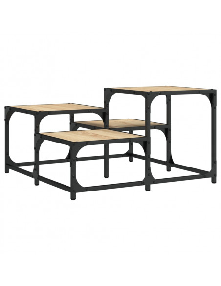 Tavolino da Salotto Rovere Sonoma 68x68x40 cm Legno Multistrato