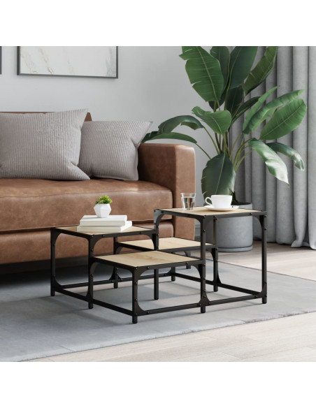 Tavolino da Salotto Rovere Sonoma 68x68x40 cm Legno Multistrato