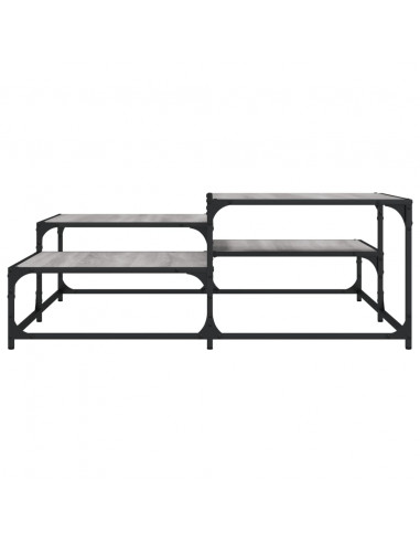 Tavolino Salotto Grigio Sonoma 107x107x40 cm Legno Multistrato