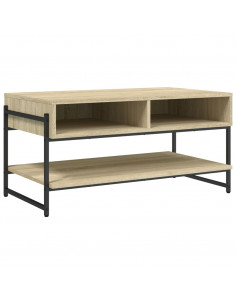 Tavolino da Salotto Rovere Sonoma 90x50x45 cm Legno Multistrato 2