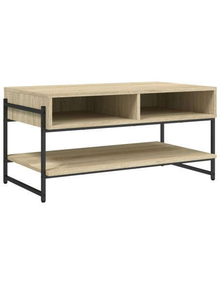 Tavolino da Salotto Rovere Sonoma 90x50x45 cm Legno Multistrato