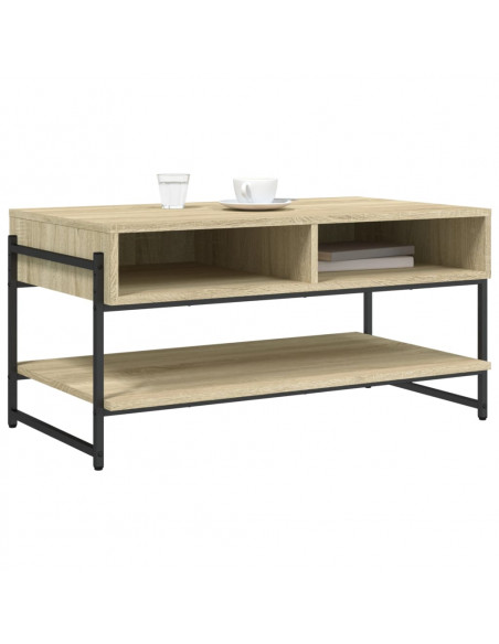 Tavolino da Salotto Rovere Sonoma 90x50x45 cm Legno Multistrato