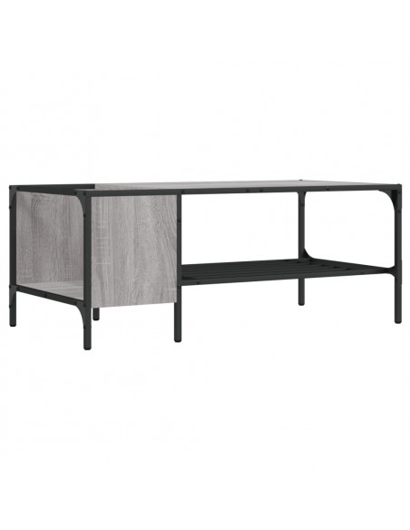 Tavolino Salotto Ripiano Grigio Sonoma 100x51x40cm Multistrato