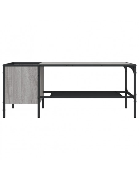 Tavolino Salotto Ripiano Grigio Sonoma 100x51x40cm Multistrato