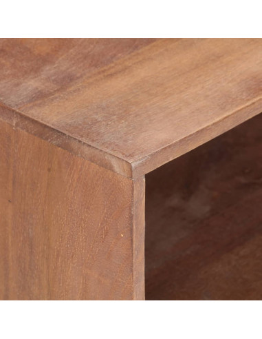 Comodino 40x30x50 cm in Legno Massello di Mango