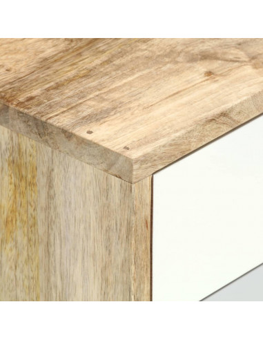 Comodino 47x35x59 cm in Legno Massello di Mango