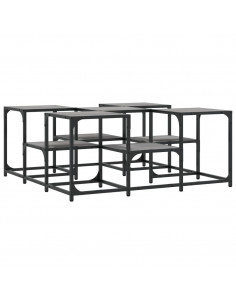 Tavolino da Salotto Grigio Sonoma 91x91x40 cm Legno Multistrato 2