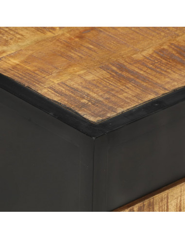 Comodino 40x40x35 cm in Legno di Mango Grezzo