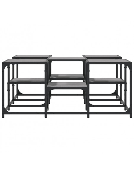 Tavolino da Salotto Grigio Sonoma 91x91x40 cm Legno Multistrato