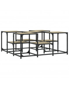 Tavolino da Salotto Rovere Sonoma 91x91x40 cm Legno Multistrato 2