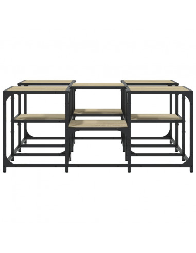 Tavolino da Salotto Rovere Sonoma 91x91x40 cm Legno Multistrato