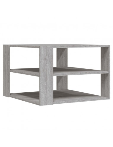 Tavolino Salotto Grigio Sonoma 59,5x59,5x40cm Legno Multistrato