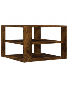 Tavolino Salotto Rovere Fumo 59,5x59,5x40 cm Legno Multistrato 2