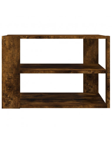 Tavolino Salotto Rovere Fumo 59,5x59,5x40 cm Legno Multistrato