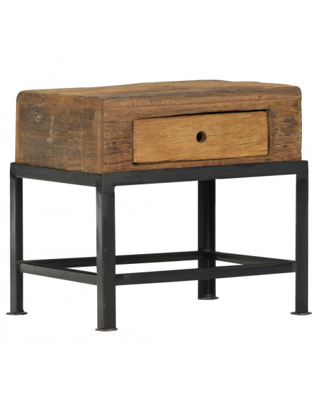 Comodino 40x35x40 cm in Legno Massello di Recupero