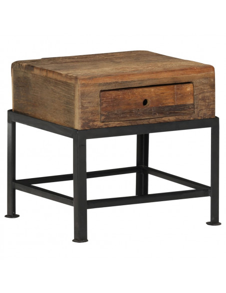 Comodino 40x35x40 cm in Legno Massello di Recupero