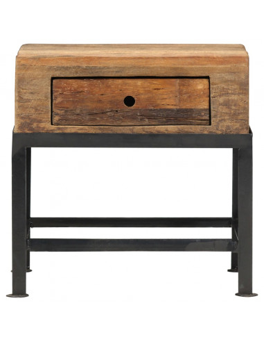 Comodino 40x35x40 cm in Legno Massello di Recupero