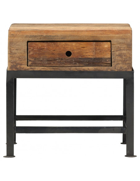 Comodino 40x35x40 cm in Legno Massello di Recupero