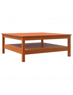 Tavolino da Salotto Marrone Cera Legno Massello di Pino 2