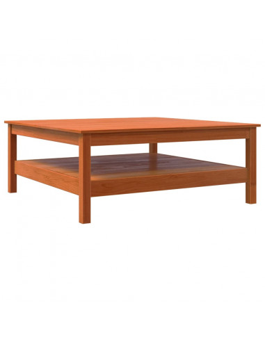 Tavolino da Salotto Marrone Cera Legno Massello di Pino