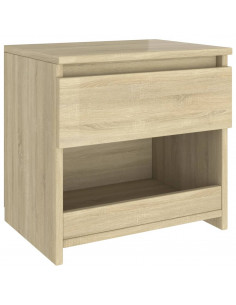 Comodino Rovere Sonoma 40x30x39 cm in Legno Multistrato 2