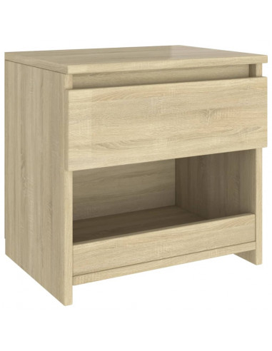 Comodino Rovere Sonoma 40x30x39 cm in Legno Multistrato
