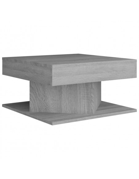 Tavolino da Salotto Grigio Sonoma 57x57x30 cm Legno Multistrato