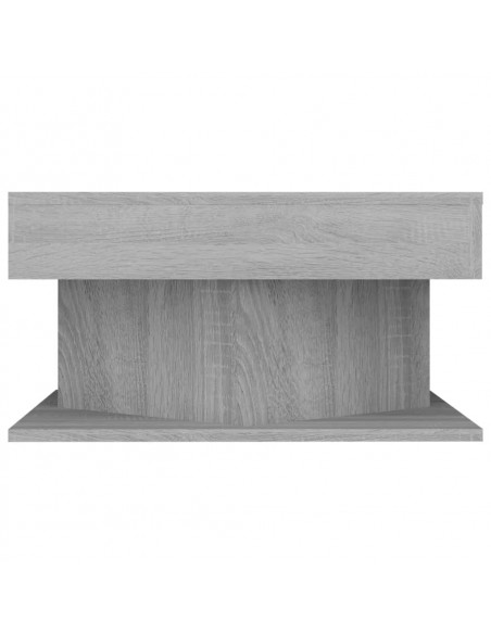 Tavolino da Salotto Grigio Sonoma 57x57x30 cm Legno Multistrato