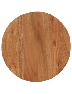 Tavolino Salotto 35x35x30cm in Legno Massello di Acacia e Ferro 2