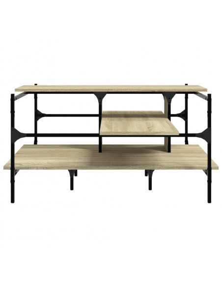Tavolino Salotto Rovere Sonoma 100x100x48,5cm Legno Multistrato