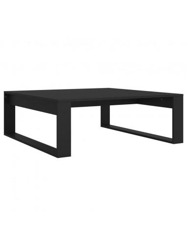 Tavolino da Salotto Nero 100x100x35 cm Truciolato