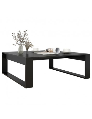 Tavolino da Salotto Nero 100x100x35 cm Truciolato