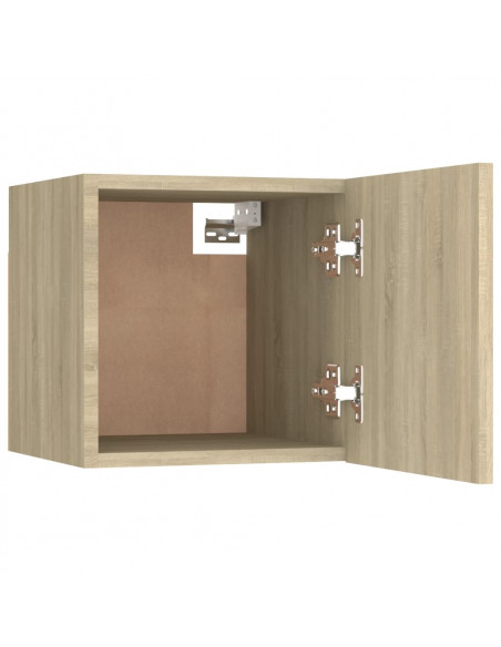 Comodino Rovere Sonoma 30,5x30x30 cm in Truciolato