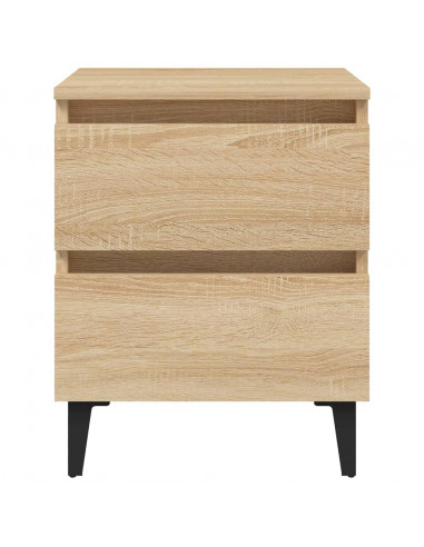 Comodino Rovere Sonoma 40x35x50 cm in Legno Multistrato