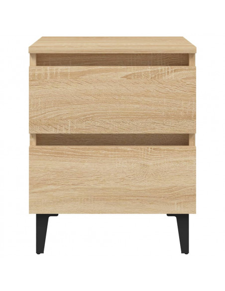 Comodino Rovere Sonoma 40x35x50 cm in Legno Multistrato