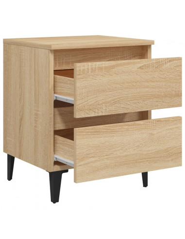 Comodino Rovere Sonoma 40x35x50 cm in Legno Multistrato